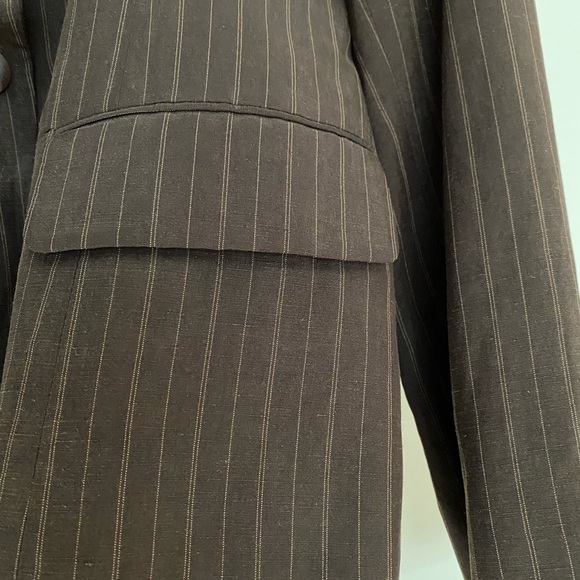 DANA BUCHMAN SILK/LINEN BLEND BLAZER Sz PETITE 10 - Picture 8 of 12